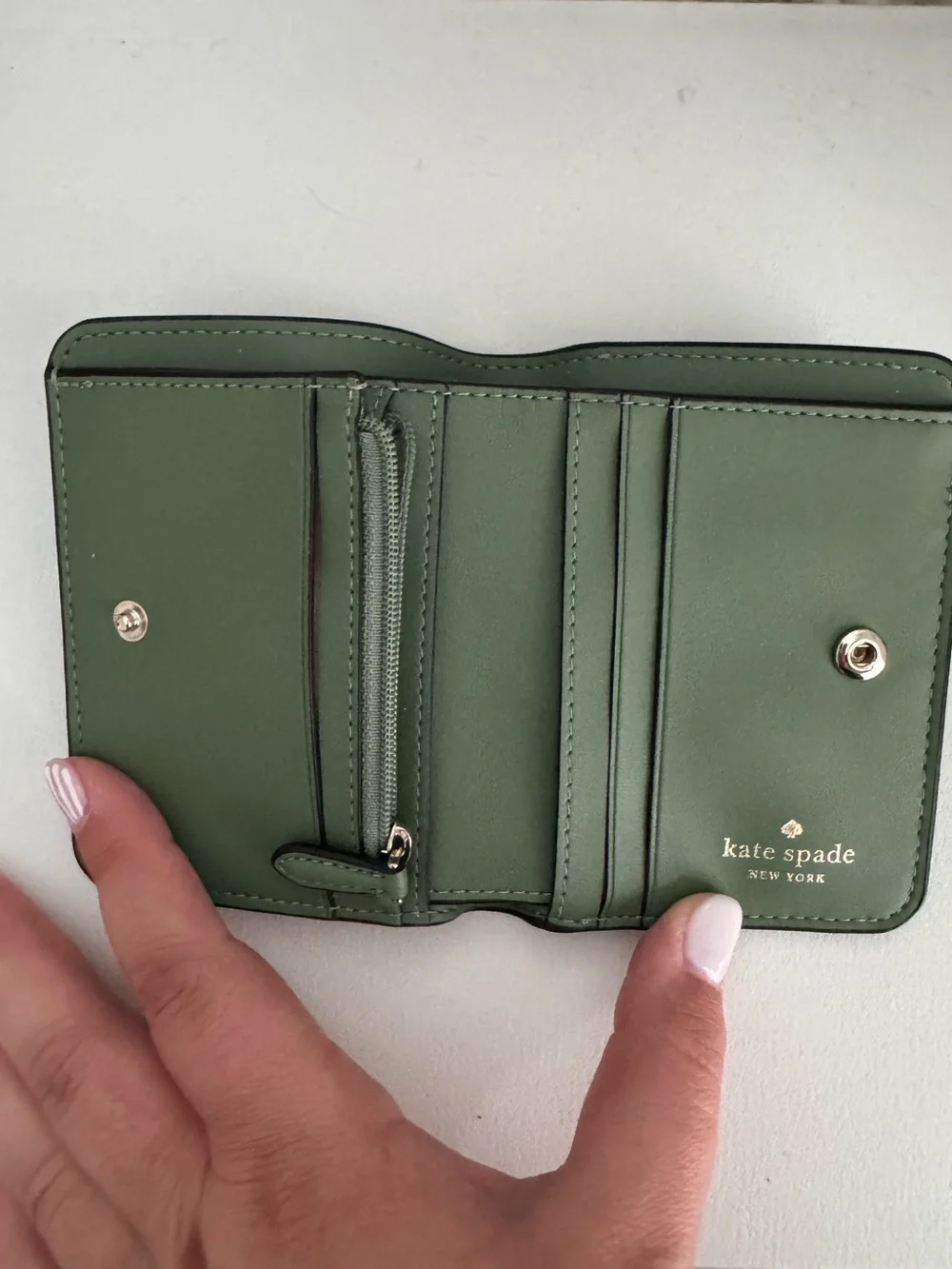 Kate Spade Lena Small Bifold Wallet in Romaine